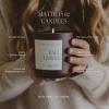 imageSweet Water Decor Warm and Cozy Candle Pine Cinnamon ampamp Fir Scented Winter Candles for Home Large 15oz Black Jar 70 Hour Burn Time NonToxic Soy Blend Wax Stocking Stuffer Made in The USABrown
