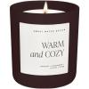 imageSweet Water Decor Warm and Cozy Candle Pine Cinnamon ampamp Fir Scented Winter Candles for Home Large 15oz Black Jar 70 Hour Burn Time NonToxic Soy Blend Wax Stocking Stuffer Made in The USABrown