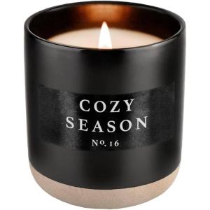 imageSweet Water Decor Christmas Candle  Cinnamon Trees Orange and Clove Scented Winter Candle  Christmas Soy Candles and Decor for Home  12oz Sandstone Jar 50 Hour Burn Time Made in The USACozy Season