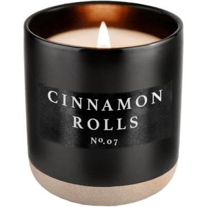 imageSweet Water Decor Christmas Candle  Cinnamon Trees Orange and Clove Scented Winter Candle  Christmas Soy Candles and Decor for Home  12oz Sandstone Jar 50 Hour Burn Time Made in The USACinnamon Rolls