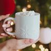 imageSweet Water Decor Gingerbread Coffee Mug 14oz Stoneware Christmas Mug Dishwasher ampamp Microwave Safe Large Holiday Winter Cup for Coffee Tea ampamp Hot Chocolate Stocking Stuffer Gifts for WomenSnowflake