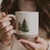 imageSweet Water Decor Gingerbread Coffee Mug 14oz Stoneware Christmas Mug Dishwasher ampamp Microwave Safe Large Holiday Winter Cup for Coffee Tea ampamp Hot Chocolate Stocking Stuffer Gifts for WomenGreen Trees