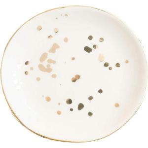 imageSweet Water Decor Blue Deft Jewelry Dish Tray  Ceramic Ring Dish for Bridal Shower Wedding and Home Decor  Elegant Jewelry Holder ampamp Organizer for WomenModern