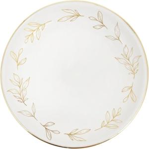 imageSweet Water Decor Blue Deft Jewelry Dish Tray  Ceramic Ring Dish for Bridal Shower Wedding and Home Decor  Elegant Jewelry Holder ampamp Organizer for WomenLeaves