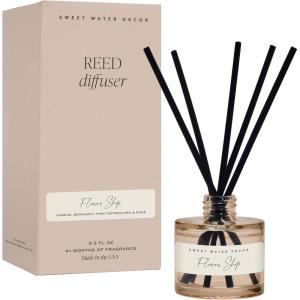 imageSweet Water Decor Warm and Cozy Reed Diffuser Set  Orange Cinnamon Clove and Pine Fall and Winter Scented Diffuser  Sandstone Diffusers for Home Long Lasting Fragrance Made in The USAFlower Shop