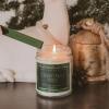 imageSweet Water Decor Christmas Tree Candle  Spruce Pine Needles and Evergreen Candles Scented Soy Candles for Home  Christmas Candle 9oz Clear Jar 40 Hour Burn Time Made in The USAChristmas Tree  Green Label