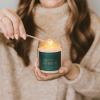 imageSweet Water Decor Christmas Tree Candle  Spruce Pine Needles and Evergreen Candles Scented Soy Candles for Home  Christmas Candle 9oz Clear Jar 40 Hour Burn Time Made in The USAMerry and Bright