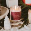imageSweet Water Decor Christmas Tree Candle  Spruce Pine Needles and Evergreen Candles Scented Soy Candles for Home  Christmas Candle 9oz Clear Jar 40 Hour Burn Time Made in The USAMerry Christmas