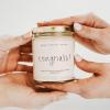 image:imageSweet Water Decor Be Still and Know Candle Sea Salt Jasmine Cream and Wood Scented Soy Wax Candle for Home Christian Gift for Women 9oz Clear Jar 40 Hour Burn Time Made in the USACongrats