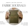 image:imageSweet Water Decor Bible Study Journal with Ribbon Bookmark Notebook for Church Sermon Notes 112 Ruled Pages for Writing Grey Fabric Hardcover with Gold Foil Christian Gift for WomenDream Plan Do