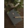 image:imageSweet Water Decor Bible Study Journal with Ribbon Bookmark Notebook for Church Sermon Notes 112 Ruled Pages for Writing Grey Fabric Hardcover with Gold Foil Christian Gift for WomenBible Study