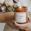 image:imageSweet Water Decor Boy Mama Candle NonToxic Soy Wax Palo Santo Scent Patchouli Lavender Cedarwood amp Vanilla 15oz Blue Matte Jar 70 Hour Burn Time Gift for New Mom Mothers Day amp Baby ShowerBest Mom Ever