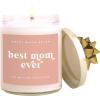 image:imageSweet Water Decor Boy Mama Candle NonToxic Soy Wax Palo Santo Scent Patchouli Lavender Cedarwood amp Vanilla 15oz Blue Matte Jar 70 Hour Burn Time Gift for New Mom Mothers Day amp Baby ShowerBest Mom Ever