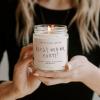 image:imageSweet Water Decor Boy Mama Candle NonToxic Soy Wax Palo Santo Scent Patchouli Lavender Cedarwood amp Vanilla 15oz Blue Matte Jar 70 Hour Burn Time Gift for New Mom Mothers Day amp Baby ShowerBest Mom Ever
