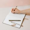 image:imageSweet Water Decor Elegant Gold Metal Pen Set Refillable Black Ink Ballpoint Pens for Home Office amp School Chic Desk Accessories for Women Cute Journaling amp Writing Gift for Teachers and StudentsGo For It Set