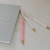 image:imageSweet Water Decor Elegant Gold Metal Pen Set Refillable Black Ink Ballpoint Pens for Home Office amp School Chic Desk Accessories for Women Cute Journaling amp Writing Gift for Teachers and StudentsBoss Lady Set