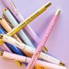 image:imageSweet Water Decor Elegant Gold Metal Pen Set Refillable Black Ink Ballpoint Pens for Home Office amp School Chic Desk Accessories for Women Cute Journaling amp Writing Gift for Teachers and StudentsBe Mindful Set