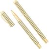 image:imageSweet Water Decor Elegant Gold Metal Pen Set Refillable Black Ink Ballpoint Pens for Home Office amp School Chic Desk Accessories for Women Cute Journaling amp Writing Gift for Teachers and StudentsGold 2 Set