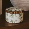 image:imageSweet Water Decor Gold Delft Round Trinket Box Jewelry Storage for Nightstand Dresser or Counter Small Ring amp Keepsake Storage Elegant Gift for Wedding Anniversary or HostessGreen Delft