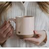 image:imageSweet Water Decor Pink Heart Coffee Mug 14oz Stoneware Cup with Handle for Hot Cocoa Tea amp Cider Microwave amp Dishwasher Safe Romantic Valentines Day Gift for HerPink Heart