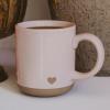 image:imageSweet Water Decor Pink Heart Coffee Mug 14oz Stoneware Cup with Handle for Hot Cocoa Tea amp Cider Microwave amp Dishwasher Safe Romantic Valentines Day Gift for HerPink Heart