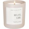 image:imageSweet Water Decor Relax Girl Candle  Peppermint Clove Cedar Eucalyptus Scented Aromatherapy Candle  15oz Tan Matte Jar 70 Hour Burn Time Made in The USA NonToxic Soy Wax Spa Gift for SpringTan