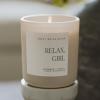 image:imageSweet Water Decor Relax Girl Candle  Peppermint Clove Cedar Eucalyptus Scented Aromatherapy Candle  15oz Tan Matte Jar 70 Hour Burn Time Made in The USA NonToxic Soy Wax Spa Gift for SpringTan