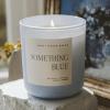image:imageSweet Water Decor Something Blue Candle NonToxic Soy Wax with Lemon Cedarwood Cinnamon Vetiver Amber amp Musk 15 oz Jar 70 Hours Burn Time  Bridal Shower Decoration and Gift for Future WifeSomething Blue  Blue Jar