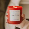 image:imageSweet Water Decor XOXO Scented Candles  Soy Candles with Tropical Fruits Lemons amp Redolent with Lightly Exotic Mountains Greens  Candle Wax with 70 Hours Burn Time  15Oz Pink Matte Jar CandlesLove You