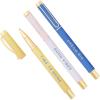 image:imageSweet Water Decor Elegant Gold Metal Pen Set Refillable Black Ink Ballpoint Pens for Home Office amp School Chic Desk Accessories for Women Cute Journaling amp Writing Gift for Teachers and StudentsGood Vibes Set