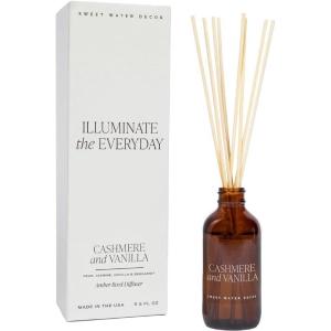 image:imageSweet Water Decor Cashmere and Vanilla Reed Diffuser Set for Home  Milky Coconut Soft Cashmere Bourbon Vanilla Sandalwood Scented Reed Diffusers  Lasts 4 Months Made in The USACashmere and Vanilla