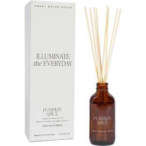 image:imageSweet Water Decor Cashmere and Vanilla Reed Diffuser Set for Home  Milky Coconut Soft Cashmere Bourbon Vanilla Sandalwood Scented Reed Diffusers  Lasts 4 Months Made in The USAPumpkin Spice