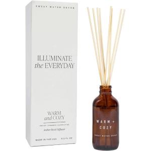 image:imageSweet Water Decor Cashmere and Vanilla Reed Diffuser Set for Home  Milky Coconut Soft Cashmere Bourbon Vanilla Sandalwood Scented Reed Diffusers  Lasts 4 Months Made in The USAWarm and Cozy Classic