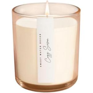image:imageSweet Water Decor Cashmere and Vanilla Scented Soy Candles  Milky Coconut Jasmine Soft Cashmere Exotic Musk  Cozy Aroma  50 Hour Burn  12oz Tinted Glass Jar for Home Decor and Bedroom DecorCozy Season
