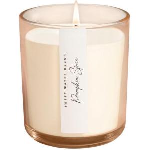 image:imageSweet Water Decor Cashmere and Vanilla Scented Soy Candles  Milky Coconut Jasmine Soft Cashmere Exotic Musk  Cozy Aroma  50 Hour Burn  12oz Tinted Glass Jar for Home Decor and Bedroom DecorPumpkin Spice