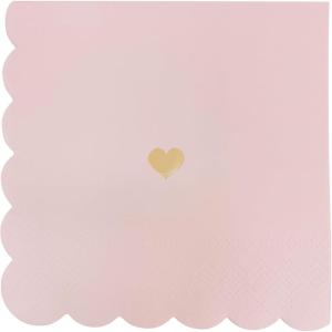 image:imageSweet Water Decor Heart Paper Napkins  Cocktail Napkins with Raw Wood Pulp Material and Gold Foil Heart Design  Party Napkins for Valentines Weddings Bachelorette Parties Bridal and Baby Showers