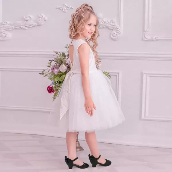imagePANDANINJIA Wendy Girls Heels Dress Shoes Flower Girl Mary Jane Sandals Wedding Party Princess Shoes for Toddler Little Kid Big KidBlack Pu