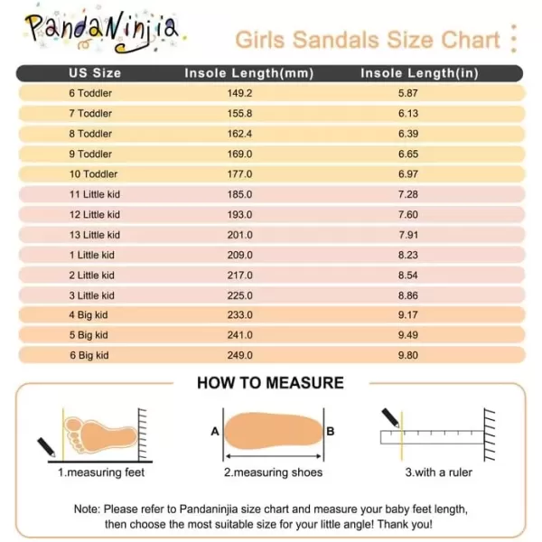 imagePANDANINJIA Girls Sandals Monica Summer Open Toe Flats Shoes Dress Sandals for Toddler Little Kid Big KidR Pink Pu