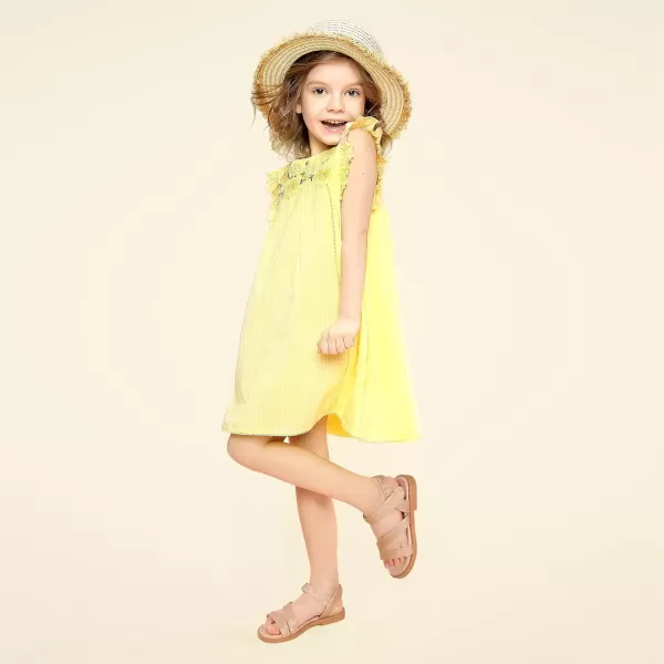 imagePANDANINJIA Girls Sandals Monica Summer Open Toe Flats Shoes Dress Sandals for Toddler Little Kid Big KidR Rose Gold Glitter