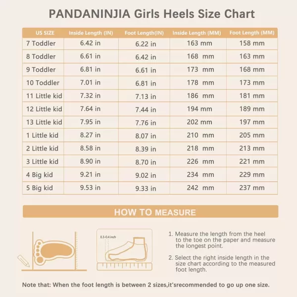 imagePANDANINJIA Christy Girls Heels Dress Shoes Mary Jane Rhinestone Bows Pumps Low Heel Princess Flower Wedding Party for Toddler Little KidB Champagn Pu