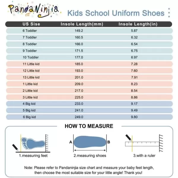 imagePANDANINJIA Girls Mary Jane School Uniform Dress Shoes Josie Girls Flats for Toddler Little Kid Big Kid