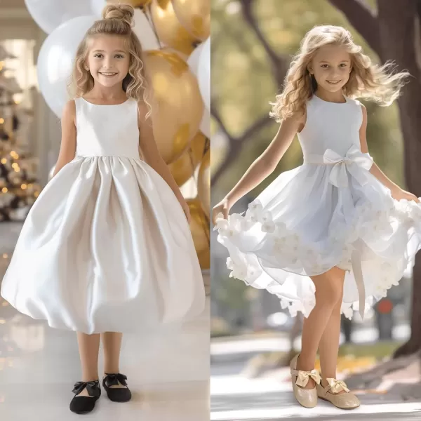 imagePANDANINJIA Toddler Dress Shoes Bowknot Mary Jane Shoes Girls Ballet Flats for Kids Wedding Party Uniform Church ShoesJ Red Suede
