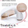 imagePANDANINJIA Flower Girl Dress Shoes Girls Ballet Flats Pearls Bow Mary Jane Ankle Strap Wedding Party Shoes for Toddler Little Big KidSilver Glitter