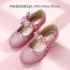 imagePANDANINJIA Girls Dress Shoes Kids Toddler Heels Pumps Flower Girl Mary Jane School Wedding Party Princess ShoesPink Glitter