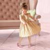 imagePANDANINJIA Girls Dress Shoes Kids Toddler Heels Pumps Flower Girl Mary Jane School Wedding Party Princess ShoesPink Glitter