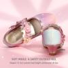 imagePANDANINJIA Girls Dress Shoes Kids Toddler Heels Pumps Flower Girl Mary Jane School Wedding Party Princess ShoesRainbow Glitter