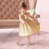 imagePANDANINJIA Girls Dress Shoes Kids Toddler Heels Pumps Flower Girl Mary Jane School Wedding Party Princess ShoesRose Gold Glitter