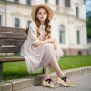 imagePANDANINJIA Girls Dress Shoes Ballet Flats Mary Jane Elastic Cross Strap Little Big Kid Low Heels Flower Girl ShoesGold Pu