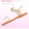 imagePANDANINJIA Gina Girls Sandals Open Toe Summer Flats Dress Sandals Shoes ToddlerLittle KidBig KidElla Champagne Pu