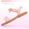 imagePANDANINJIA Gina Girls Sandals Open Toe Summer Flats Dress Sandals Shoes ToddlerLittle KidBig KidElla Pink Pu